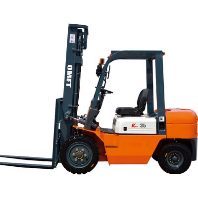 3.5 Ton Diesel Forklift with Automatic Transmission and Lift Height 3000-7000mm