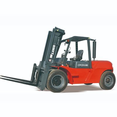 10ton Diesel Forklift with Solid Tires Truck Min. Width of Right Angle Channel 3540mm