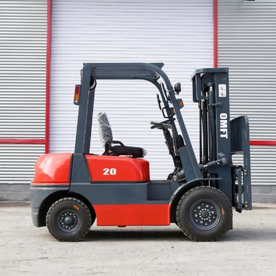 2 Ton 2000kg Cpcd20 Diesel Forklift Truck with 3m Two Stage Full Free Mast Duplex Full Free Mast