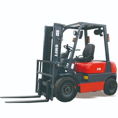 2 Ton 2000kg Cpcd20 Diesel Forklift Truck with 3m Two Stage Full Free Mast Duplex Full Free Mast