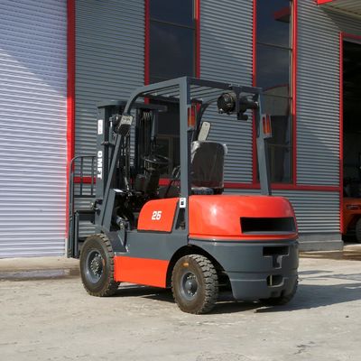 2.5 T Diesel Forklift Truck with 3m-7m Lift Height Steel Rubber OEM and Spare Parts