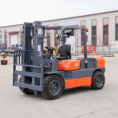 5.0 Ton Diesel Forklift Truck 4.5t 4500kg Min. Width of Right Angle Stacking 4740mm