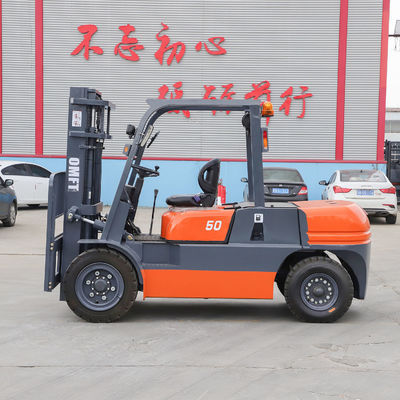 Ce ISO SGS 4.5ton 5.0 T Diesel Forklift Truck with 6m 6000mm Mast Triplex and Free Lift