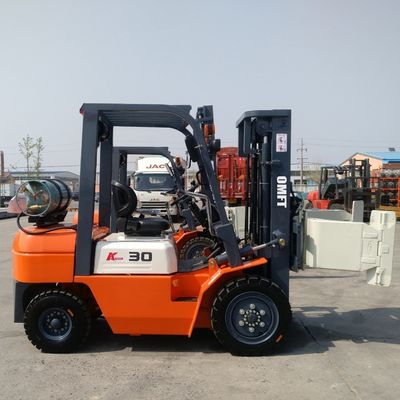 4280mm Right Angle Stacking 3ton LPG/Gas Forklift with Competitive from Omft