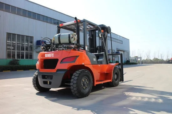 Competitive Omft 5ton LPG/Gas Forklift with Efficiency Fork 1070mm Front Overhang 590mm