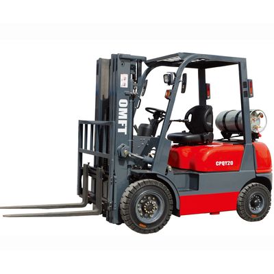 2ton 4-Wheel Gasoline LPG Hydraulic Lifter Truck Forklift with Intelligent Battery and Charger