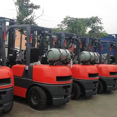2 Ton 2.5 T 2000kgs 2500kg Gasoline and LPG Dual Fuel Counterbalanced Forklift CE ISO Toyota Model with Japanese Nissan K21/K25 Engine
