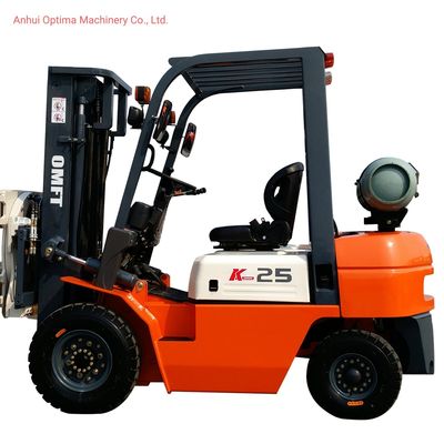 4wheels LPG Gasoline Petrol Forklift at 2t/2.5t/3t/3.5t with Tyre Pneumatic or Solid