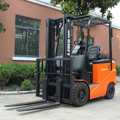 2 Ton Electric Forklift 2t 2000kg Battery Forklift with 1070mm Fork