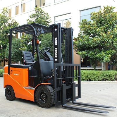 2.0 T Electric Forklift Truck with 5.5m Mast Triplex and Free Lift Standard Ce ISO SGS