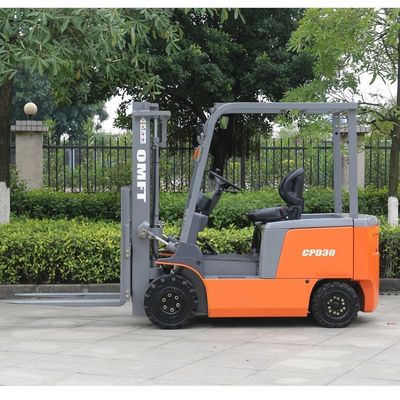 4157mm Min. Width of Right Angle Stacking Omft Electric Forklift Truck with AC System