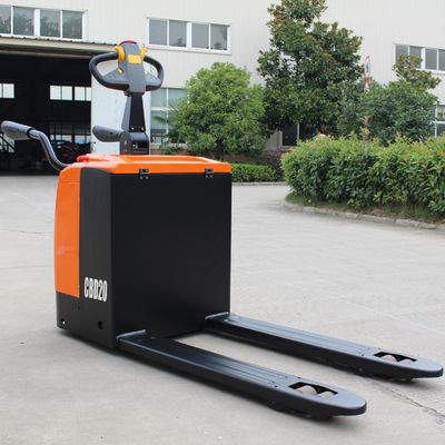 Steel PU Material 2.5 Ton Full Electric Pallet Truck with Stand-on Type and CBD30 Controller