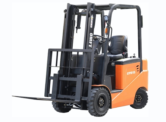AC System Battery 24V/300ah Fork 1070mm 1.5ton 3 Wheels Small Omft Electric Forklift Truck