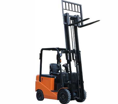 Battery Forklift 1.5ton 4 Wheel Electric Truck with 5.5m 5500mm Mast Triplex and Free Lift