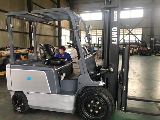 Lift height 3000-7000mm 3.5ton 4 Wheels Electric Forklift for Cold Storage Warehouse