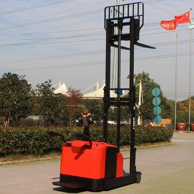 1.5 Ton 1500kg 1.5t Battery Stacker Pallet Truck with Steel PU Fork and 1.6m-5.5m Mast