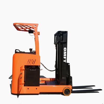 Supply CQD15B 1.5 Ton Electric Seated Reach Stacker Truck with Steel and PU Material