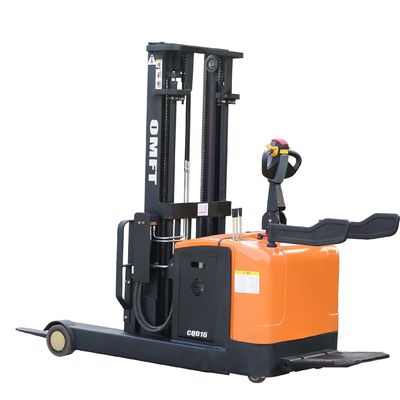 Min. Width of Right Angle Stacking 1690mm 1.6t Battery Pallet Stacker with Full Free Mast