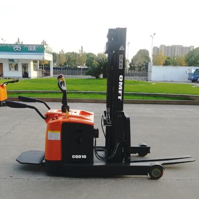 Min. Width of Right Angle Stacking 1690mm 1.6t Battery Pallet Stacker with Full Free Mast