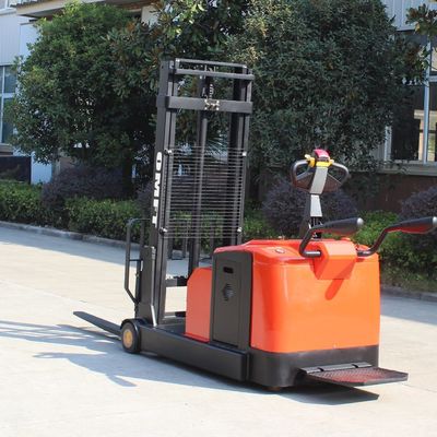 1690mm Min. Turning Radius 2 T Stand on Electric Reach Stacker Truck with 5.0m Mast