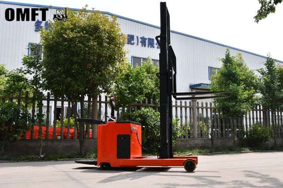 CQD 1-2 Ton Electric Reach Truck 24V with Safe Curve Control and Steel PU Material