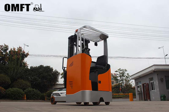 2.0 Ton Electric Reach Stack Forklift with Min. Turning Radius of 1597mm and Steel PU