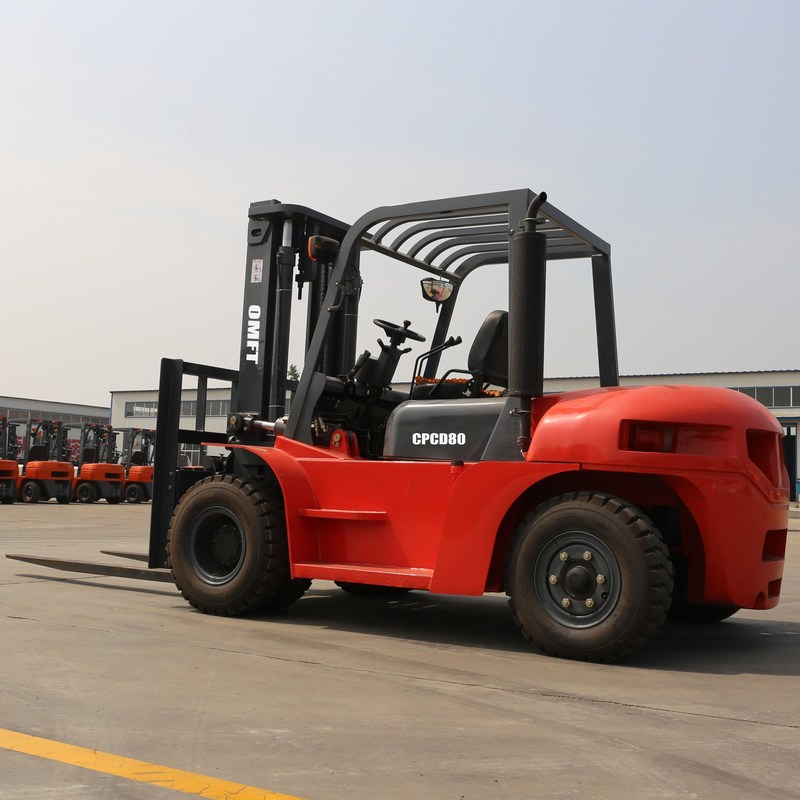 CPCD80 8ton Diesel Forklift Truck with Chinese or Japanese Engine Fork Width 3060mm