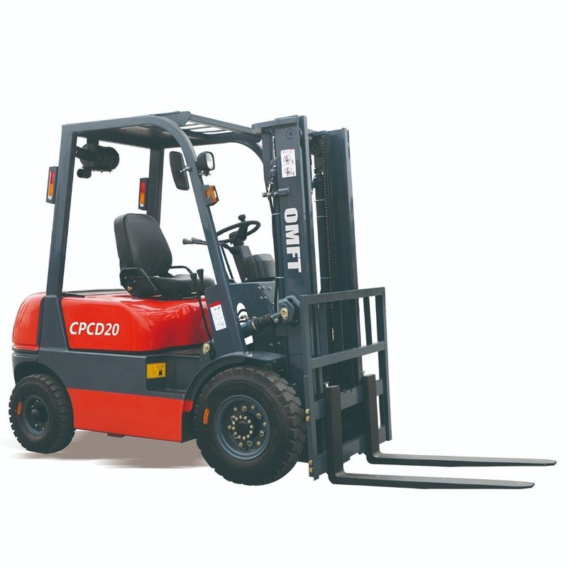 2000kg CPCD20 Diesel Forklift Truck with Steel Rubber Tires and CE Certification