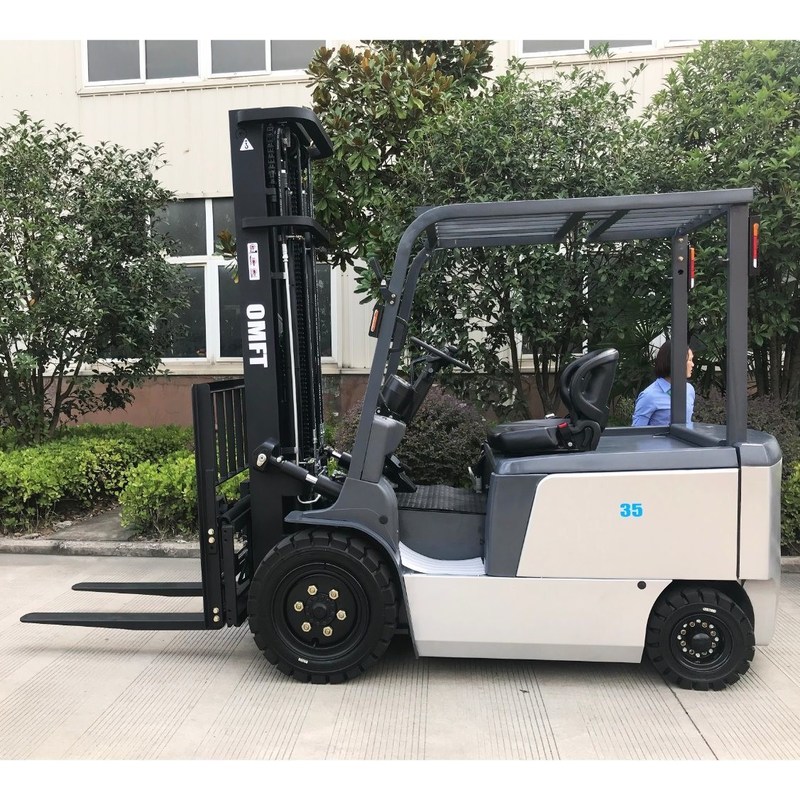 Lift height 3000-7000mm 3.5ton 4 Wheels Electric Forklift for Cold Storage Warehouse