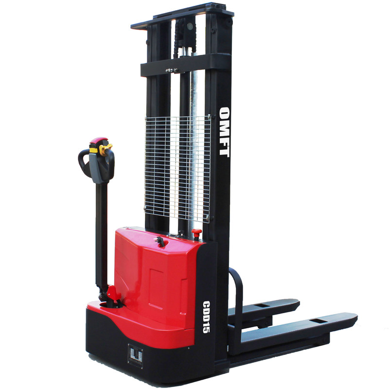 1.5 T Self-Unloading Electric Stacker Gradeability 5% Full Electric Powered Supply